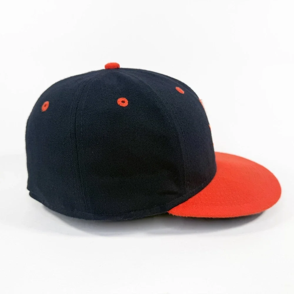 Virginia Cavaliers New Era 59FIFTY Fitted Hat‎ 7 1/8 Navy Orange V Logo